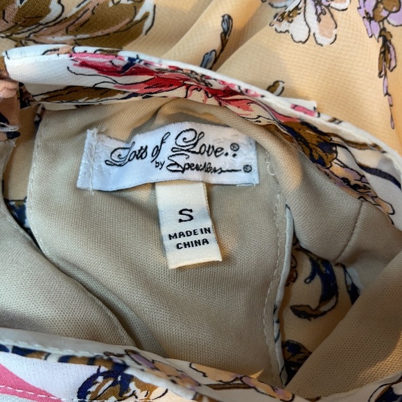 Lots of Love by Speechless-Earthy Floral Halter Boho Sleeveless Mini Dress Sz Sm - Picture 12 of 16